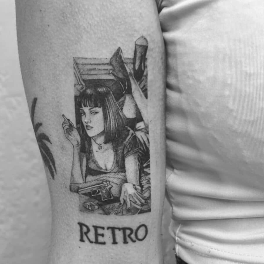 Pulp Fiction tatouage par Lou